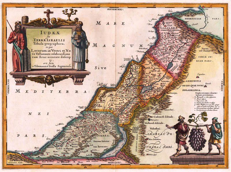 Heilig land Israel 1649 Janssonius